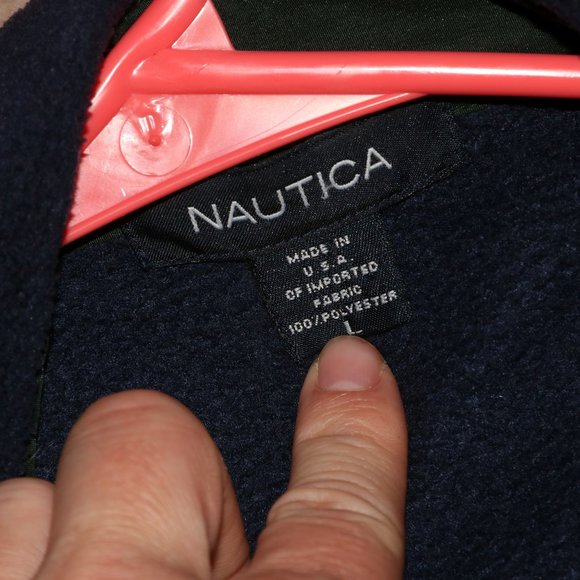 Nautica Fleece Zip Up Jacket - Length 29 - Shoulders 22 - Arm Pits 21.5 - Picture 3 of 10